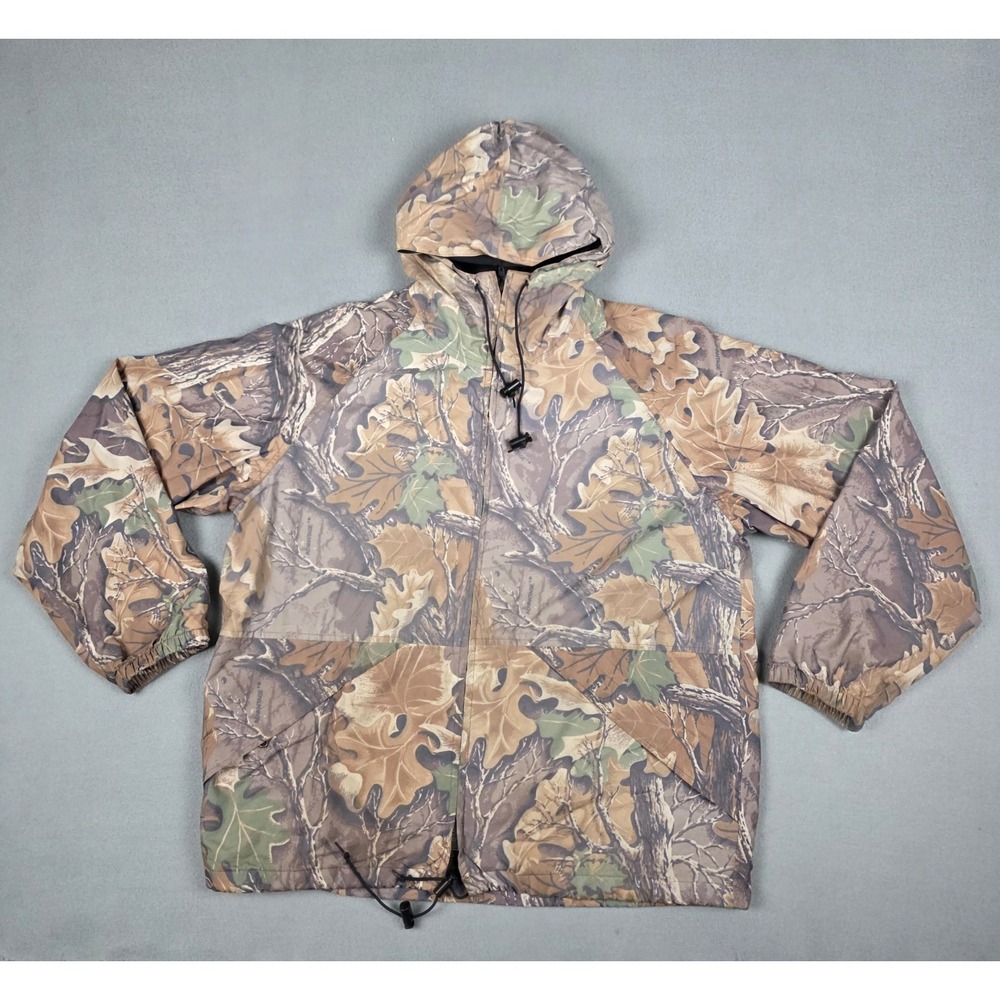 Vintage Walls Water-Pruf Jacket Large Advantage Camo Hooded Lined Hunting Coat